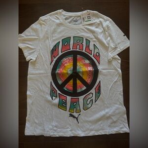 Puma  White World Peace Tee